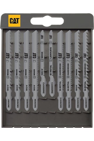 Cat Da06902 10 Parça Profesyonel Ahşap Hassas/kaba/düz/kavisli Kesim Dekupaj Testere Ucu