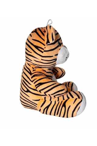 30cm Sevimli Kaplan Pelüş Beyaz - Turuncu