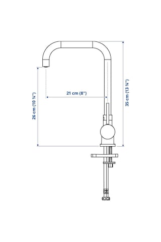 B07 Juttern Öne Eğilebilir Krom Kaplama 35 Cm Lavabo Musluğu Dar Mutfaklar Karavan Tekne İçin Çok Renkli