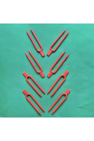 Reedark 100 Adet Çilek Tohumluk Çatalı, Bahçe Sarma Sabitleyici, Tiyatro Kök Sabitleme Aleti