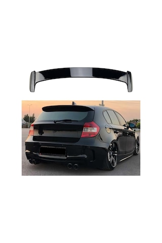 Bmw E87 Spoiler Parlak Siyah Spoyler Plastik İthal