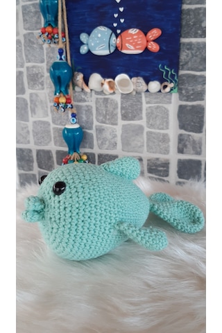 Amigurumi Oyuncak - Oyuncak Balık Açık Yeşil