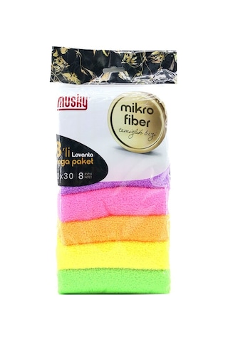 Musky Lavanta Mikrofiber Temizlik Bezi 8 Adet Diğer