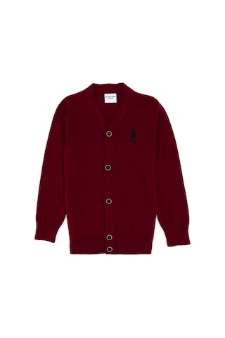 U.s. Polo Assn. Erkek Çocuk Bordo Hırka Triko 50295571-vr014 Bordo