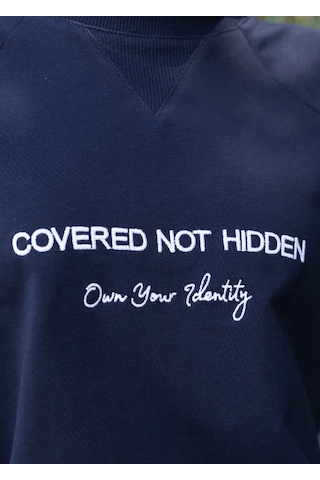 Mayovera Tesettür Eşofman Üstü- Not Hidden Lacivert
