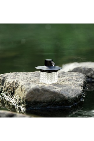 Led Kamp Işığı Çok Fonksiyonlu Kamp Alanı Feneri 2 Siyah Siyah