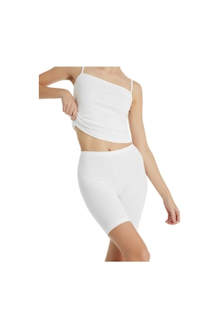 Blackspade Kadın Büyük Beden Boxer Essential 1309 Beyaz