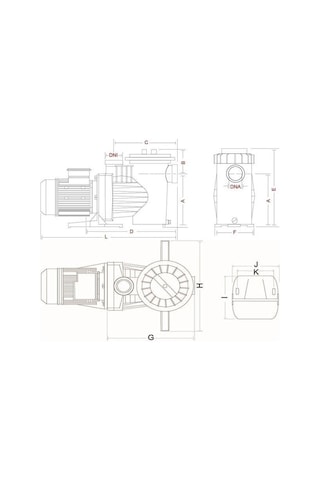 Saci Winner Havuz Pompası 3 hp 380 Volt