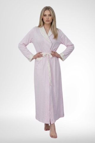 Mecit Pijama Mecit 6396 Pembe Büyük Beden Kadın Sabahlık