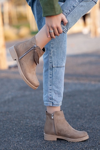 D2005 Günlük Kadın Bot Vizon-Süet