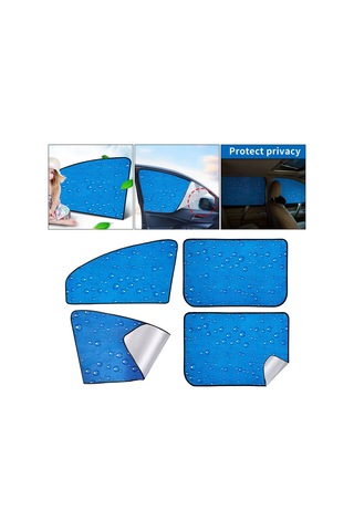 Suntek Premium Anti-uv Araba Geri Çekilebilir Manyetik Yan Cam Güneşlik 4'lü Paket