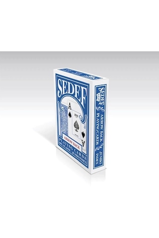 Sedef Jumbo Index İskambil Oyun Kart Destesi - Mavi