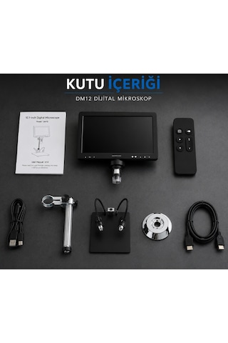 Dm12a Hdmı Bağlantılı Büyük Ekranlı Dijital Mikroskop 1500x