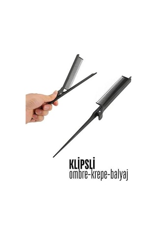 Transformacion Klipsli Krepe Ombre Balyaj Tarağı Solingen 720499 Çok Renkli