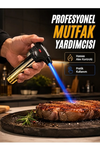 Rüzgar Pürmüz Çakmak Ayarlanabilir Alev Güçlü Jet Alevli Gazlı Çakmak Çok Renkli