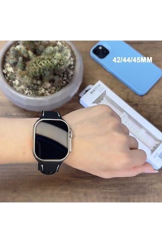 Apple Watch Uyumlu 1/2/3/4/5/6/se/7/8/9seri 42/44/45/49mm Kordon Kayış Silikon Mt78