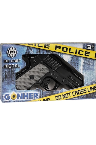 Police Pistol 8 Shots - Brown