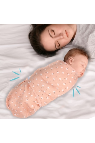 Sevi Bebe Interlok Bebe Kundak - Bahar Çiçek Pembe