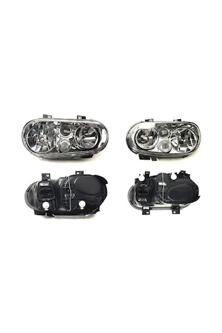 Junyan Vw Golf 4 Ön Far Lambası Takımı Krom 1998 / 2003 Agp-sm-5876