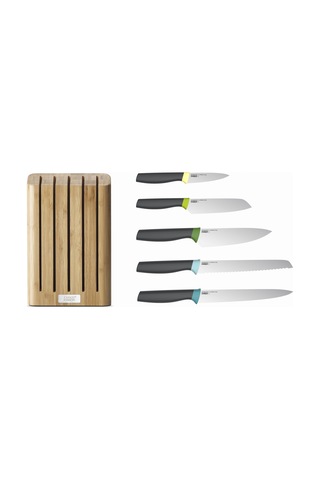 Joseph Joseph Elevate 5'li Bıçak Bambu Blok Set - Opal