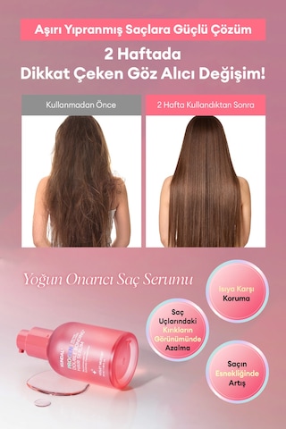 Aşırı Yıpranmış Saçlara Yoğun Onarıcı Saç Serumu Kundal Progen Double Bonding Hair Serum