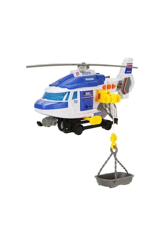 Sesli Işıklı Motorize Kurtarma Helikopteri 20 Cm Vinçli Sedyeli Ses & Işık Efektli Motorize İl