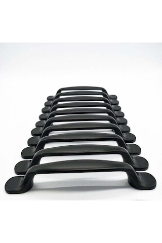 10x Mutfak Dolabı Kapı Dolap Kulpları Çekmece Yatak Odası Mobilyası Ortadan Çekmeceler 96mm, Alüminyum, Vidalarla