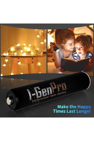 Pro P134 16 Adet Aaa 1100 Mah Şarj Edilebilir İnce Kalem Pil 1.2v Ni-mh Şarjlı Pil