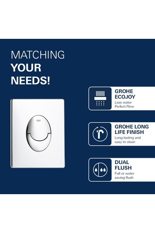 Grohe Gömme Rezervuar Kumanda Paneli Abs Krom - 38505000