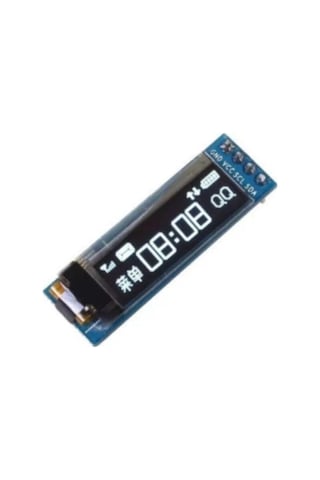 0.91 Inch Oled Ekran I2c 128 32 Ssd1306 Ince Mini Display Mavi Arduino Rodevino