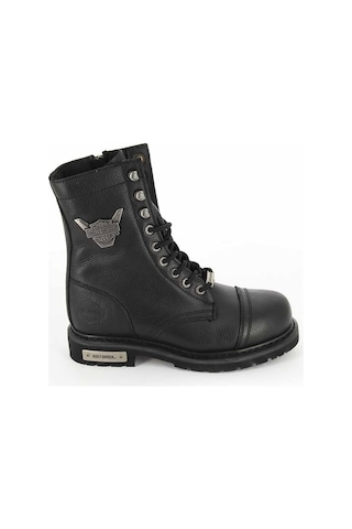 Harley Davidson COLMAR Unisex BLACK - BASKILI DERİ Bot