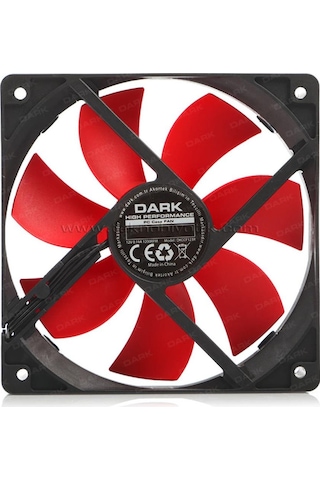 Dark 120Mm Kırmızı Kanatlı Kasa Fanı Dkccf123R