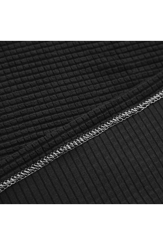 Xiyyadms Ev Kullanıma İçin Yıkama Kolay Kaymaz Dört Mevsim Kullanıma Uygun Lastikli Koltuk Kol Halkası 1 Çift Siyah + 10 Adet Çivi Siyah