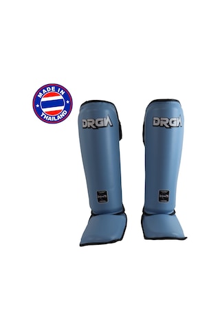 Dragondo Drgn-t52 Hakiki Deri Kaval Koruyucu Turkuaz Kick Boxing Kaval Koruyucu Açık Mavi
