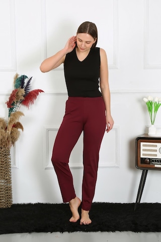 Akbeniz Kadın Pamuk Penye Tek Alt Pijama Bordo 27513-bordo Bordo