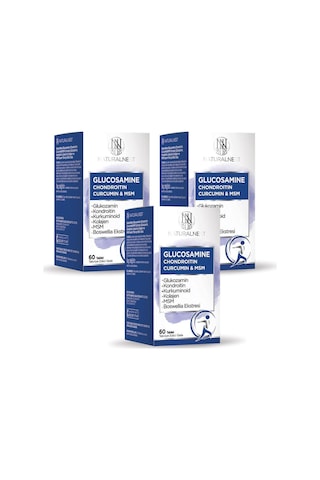 Naturalnest Glucosamine Chondroitin Curcumin & Msm Tablet 3 Adet