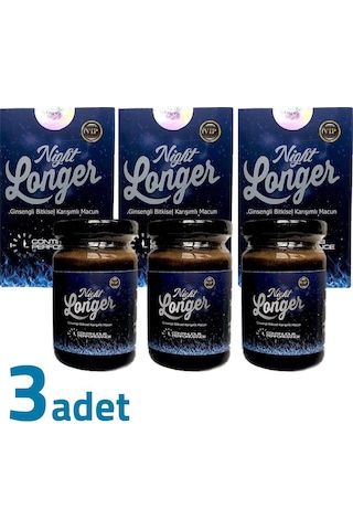 Night Longer Vıp Ginsengli Bitkisel Karışımlı Macun 3 x 125 G