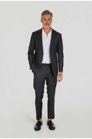 Bisse Comfort Fit İtalyan Takım Elbise Sedef Düğmeli Sıyah Ptk25y25001 D99 Siyah