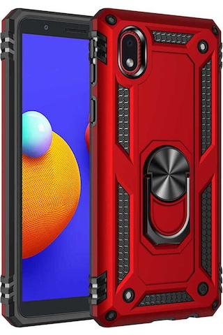 Galaxy A01 Core Kılıf Zore Vega Kapak Kırmızı