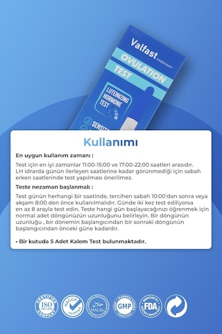 20 Adet Ovulasyon + 5 Adet Erken Gebelik Testi Kalem Test