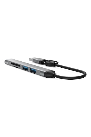 Aırsky Winex 5in1 UsbA Type-C To UsbA 3.01, TF, SD Çoklayıcı Hub Adaptör