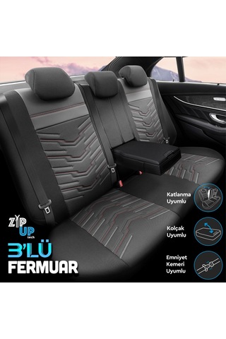 Otom Reflective Design Premium Stitch Tech Oto Koltuk Kılıfı 553158659