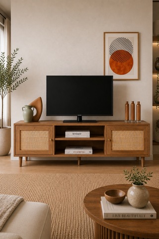 Renazzo %100 Mdf Casa Hazeran Tv Ünitesi Atlantik Çam 180x50 Cm