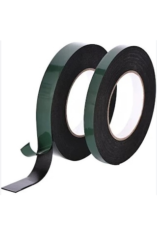 Çift Taraflı Siyah Köpük Bant 25 Mm X 10mt.