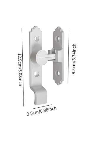 Besthome1 Suntek Ahır Sürgülü Kapı Kilidi, Ev Ofis Güvenliği, Beyaz Model