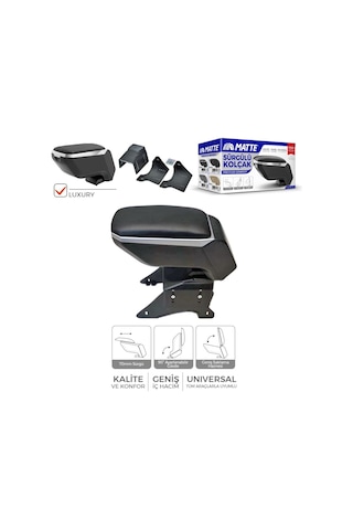 Matte Kolçak Sürgülü Luxury Siyah-Gri