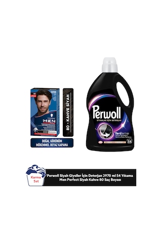 Perwoll Siyahlar İçin 2,97l + Men Perfect Siyah Kahve 80 Saç Boyası Kıyafet Ve Kişisel Bakım Seti set-hnkdtj-5350-6381 2750 ML