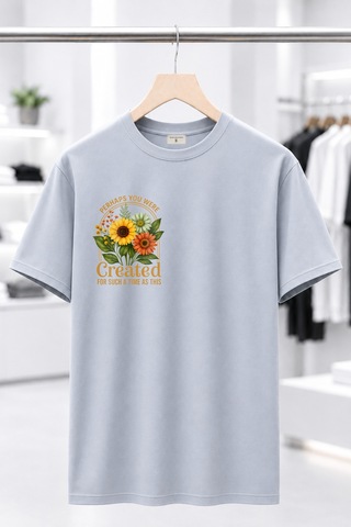 Bayloranzzo Perhaps %100 Pamuk Heavy Cotton Premium Kalite Kadın Tişört Gri