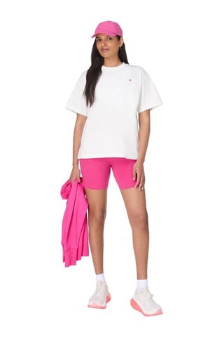 Sweaty Betty Sweaty Betty Wear The Damn Shorts Kadın Beyaz Tişört Whı Beyaz