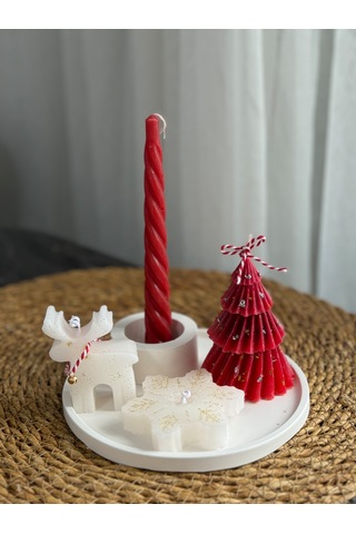 Kübra Design Candles Yılbaşı Özel Seri Mum Seti